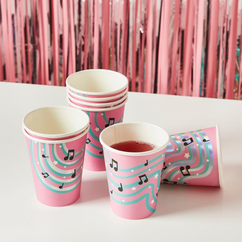Popstar Party Cups 8ct