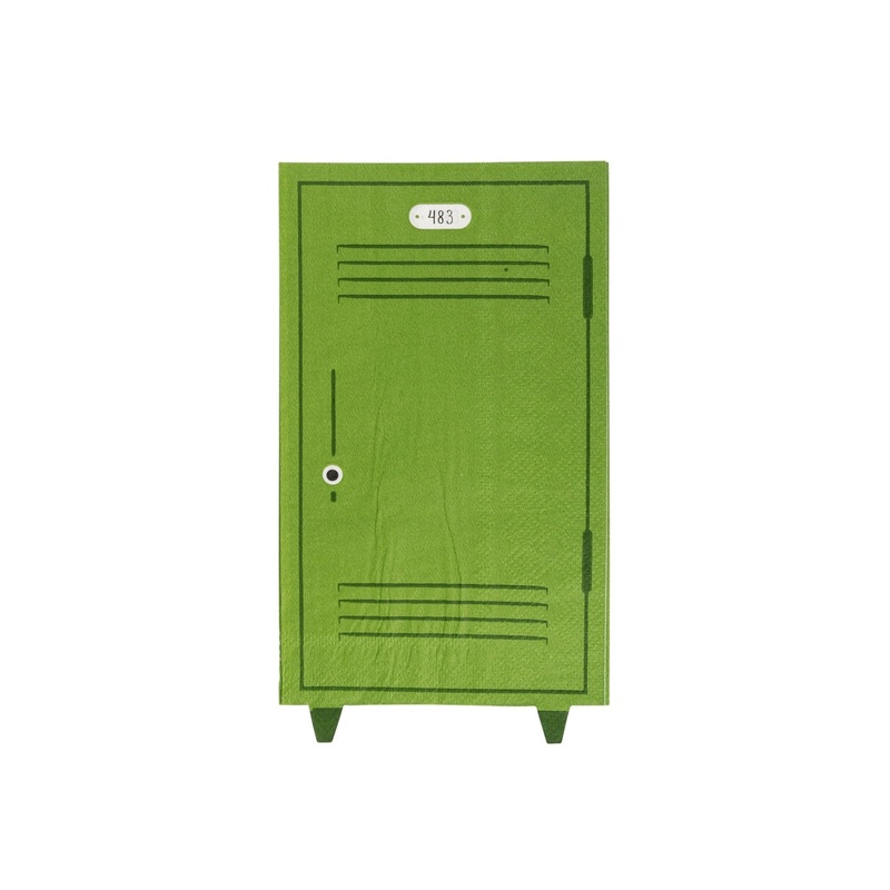 School Locker Shaped Party Napkins