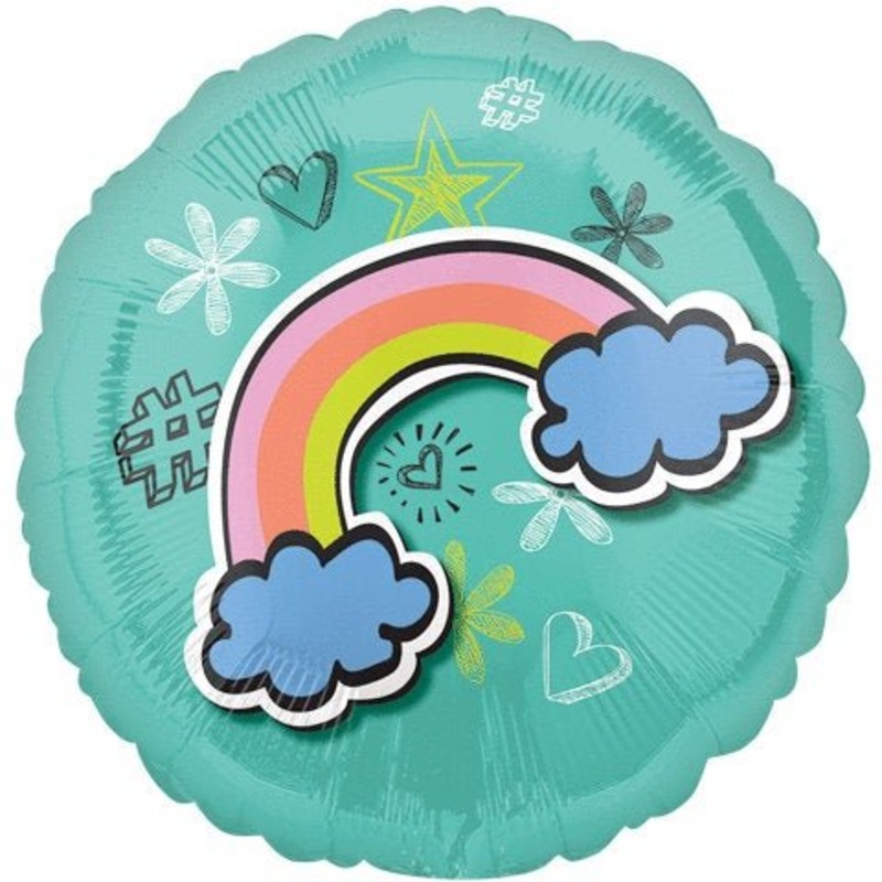 Selfie Rainbow Party Balloon