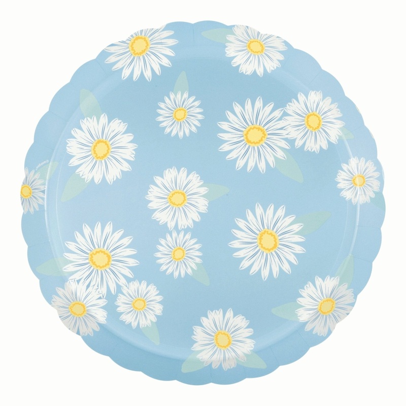 Spring Daisy Party Plates 8ct