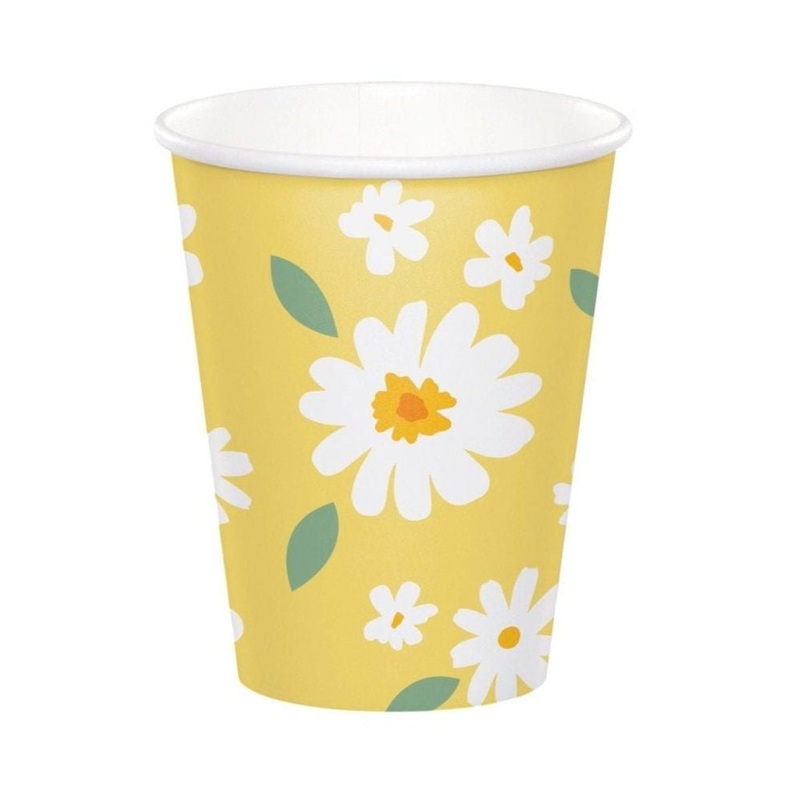 Yellow Daisy Cups 8ct