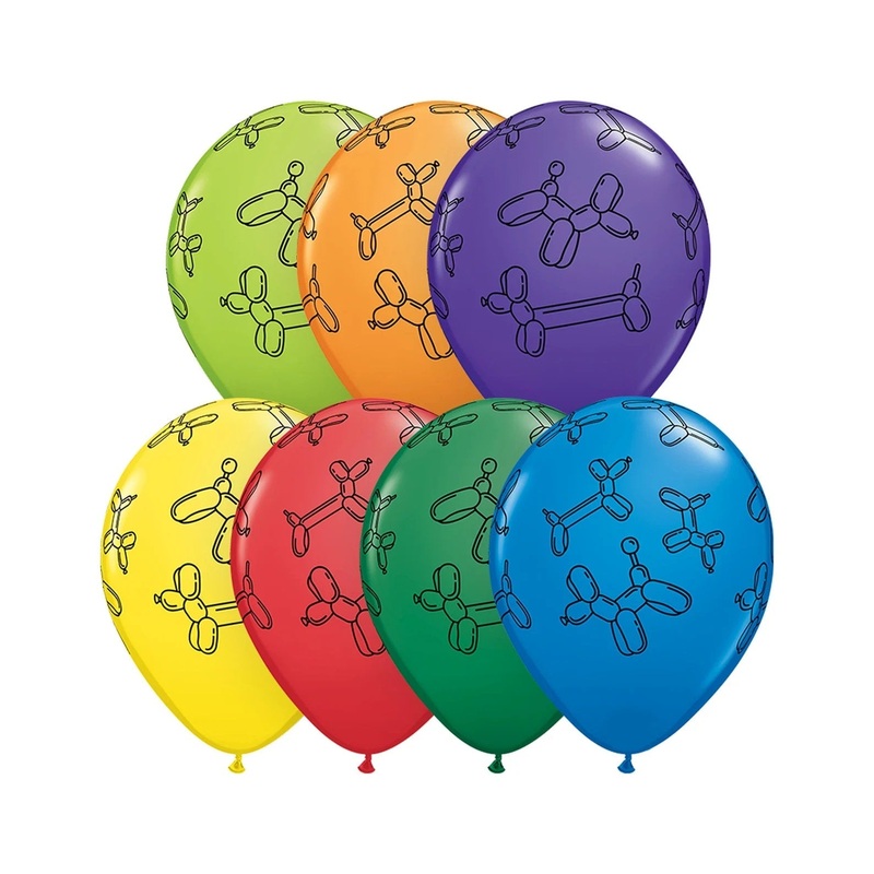 Balloon Dog Latex Balloons 5ct