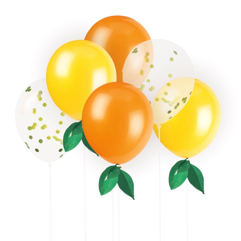 Citrus Party Latex Balloon Bundle