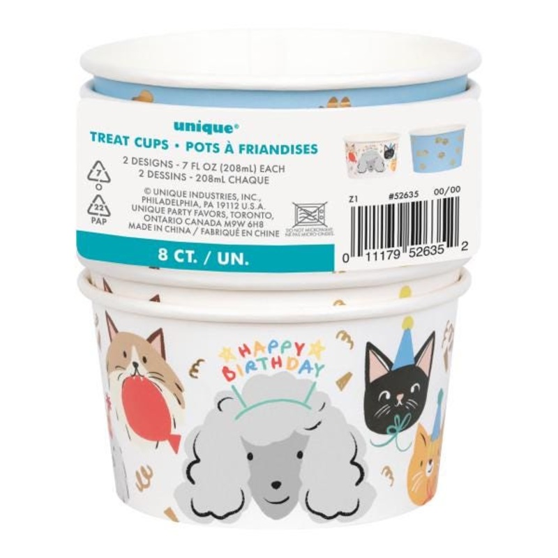 Dog & Cat Paper Treat Cups 8ct