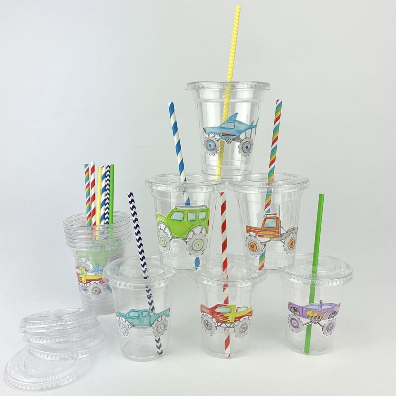 Monster Truck Party Cups