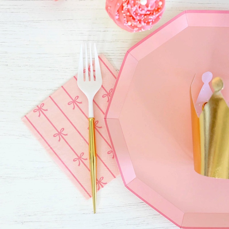 Pink Bow Napkins