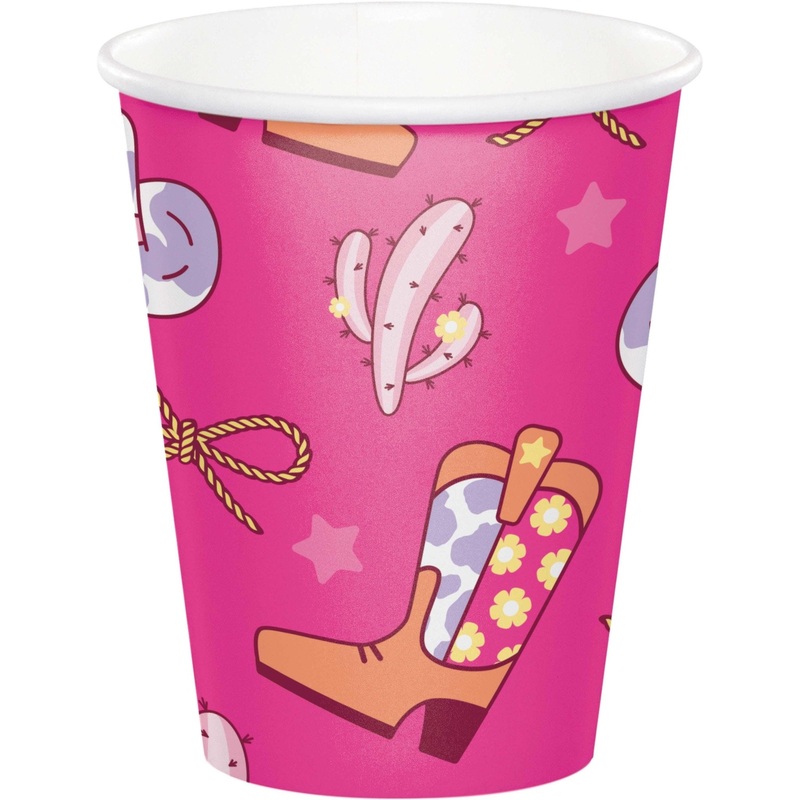 Pink Cowgirl Party Cups