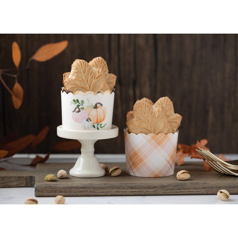 Pink Pumpkin Baking Cups