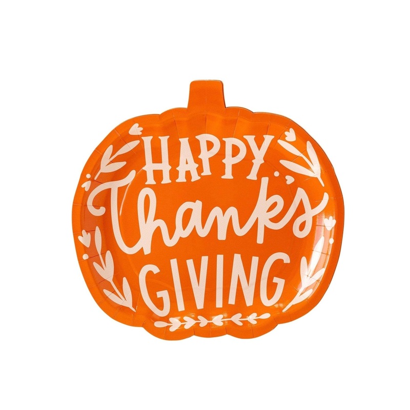 Pumpkin Thanksgiving Plates