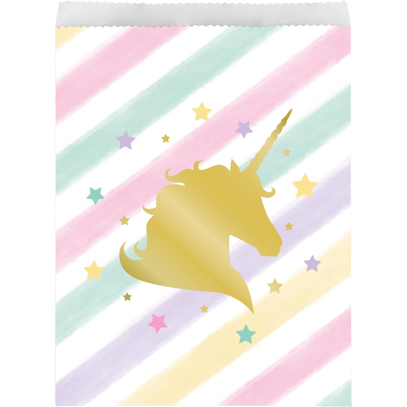 Rainbow Unicorn Favor Bags