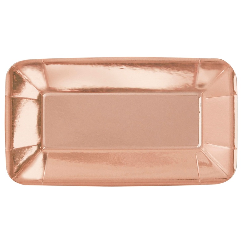 Rose Gold Rectangular Appetizer Tray