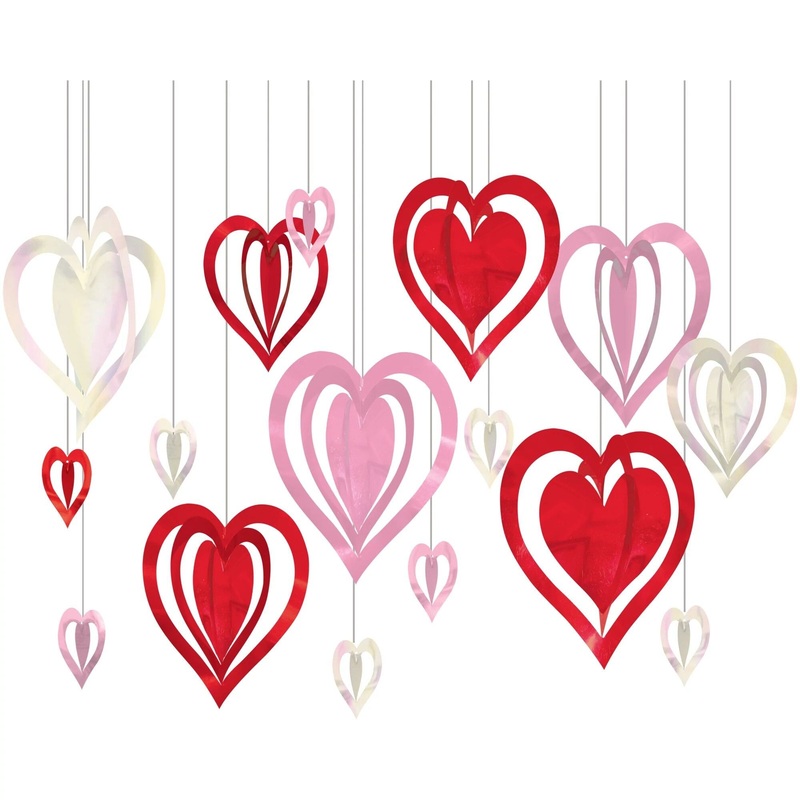 Valentines Hanging Heart Decorations