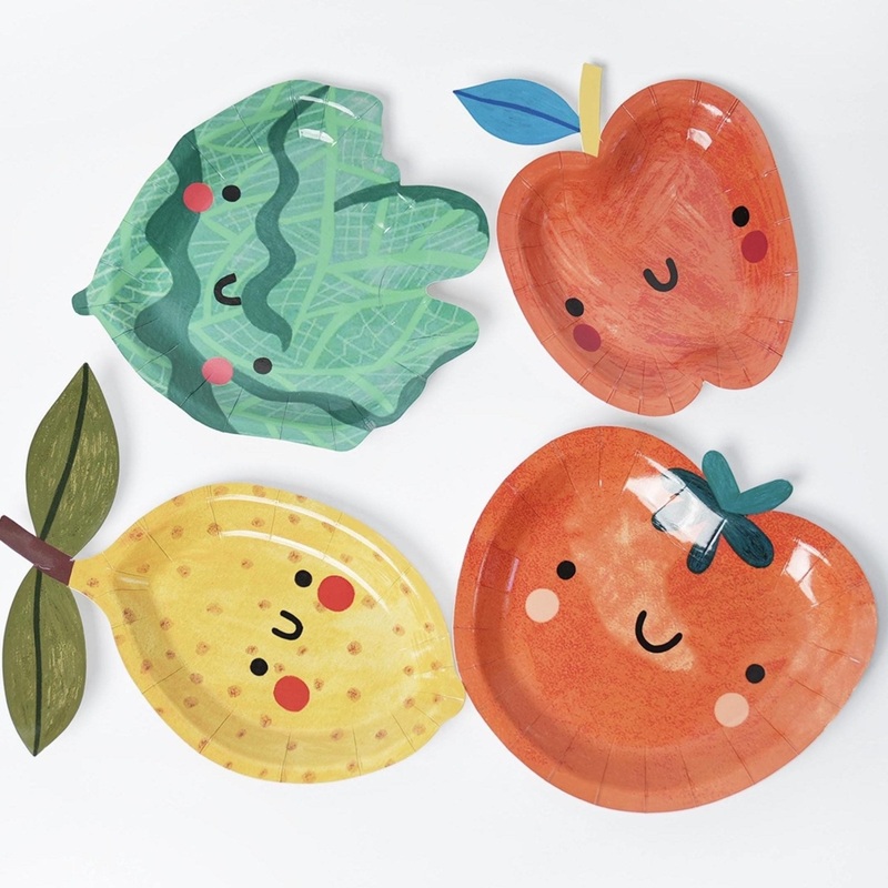Vegetable Party Plates