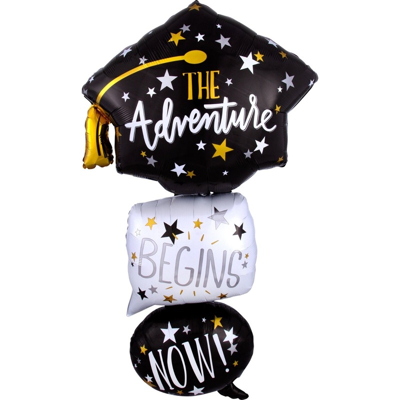 5 Foot Graduation Balloon "The Adventure Begins Now"
