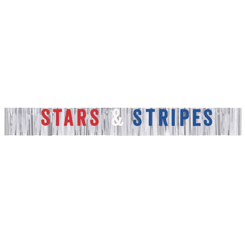 6ft Stars and Stripes Foil Banner