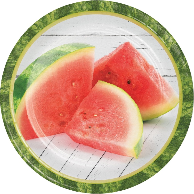 7" Watermelon Fruit Party Plates