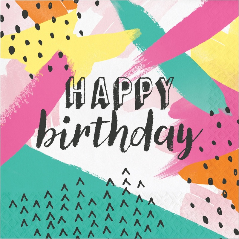 Birthday Colorful Napkins