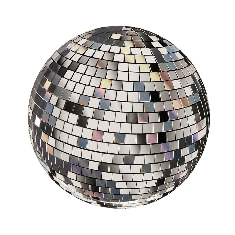 Disco Ball Foil Paper Plates 8ct