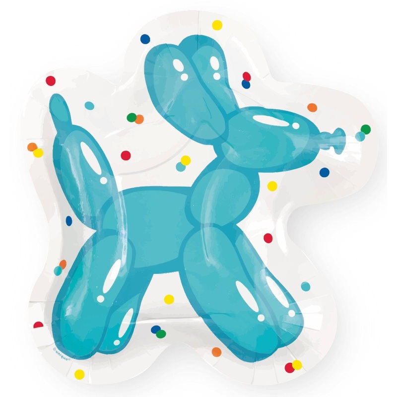 Dog Balloon Party Plates