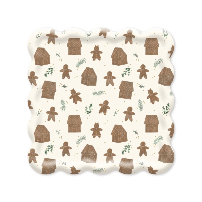 Gingerbread Party Plates