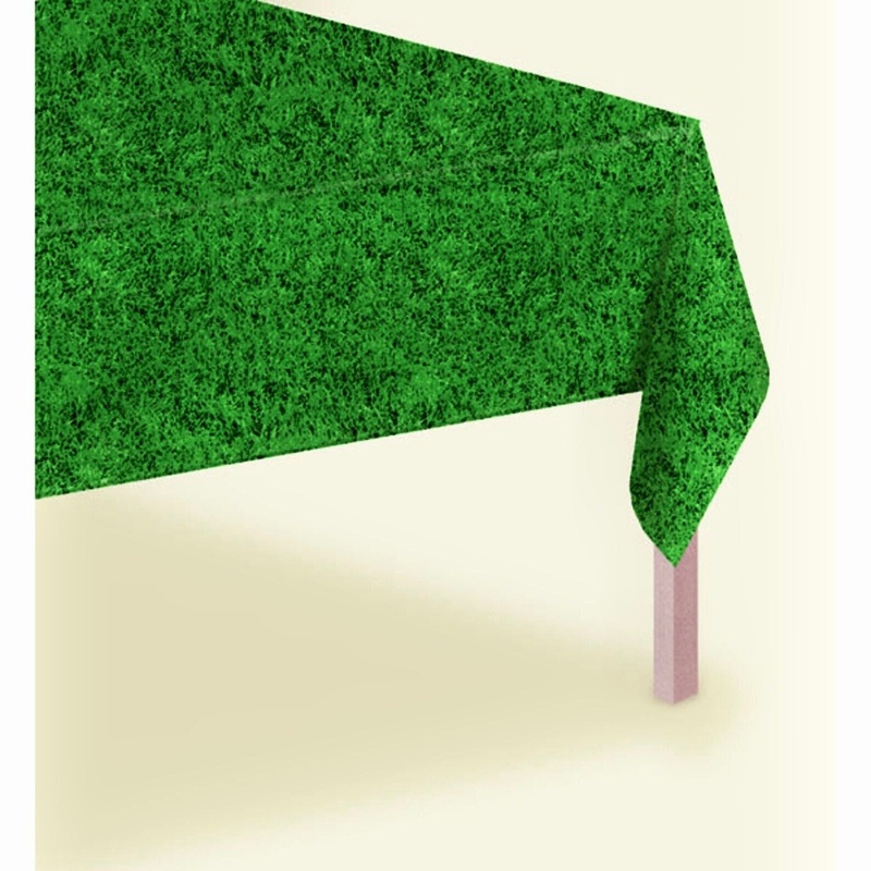Green Sports Turf Party Tablecloth