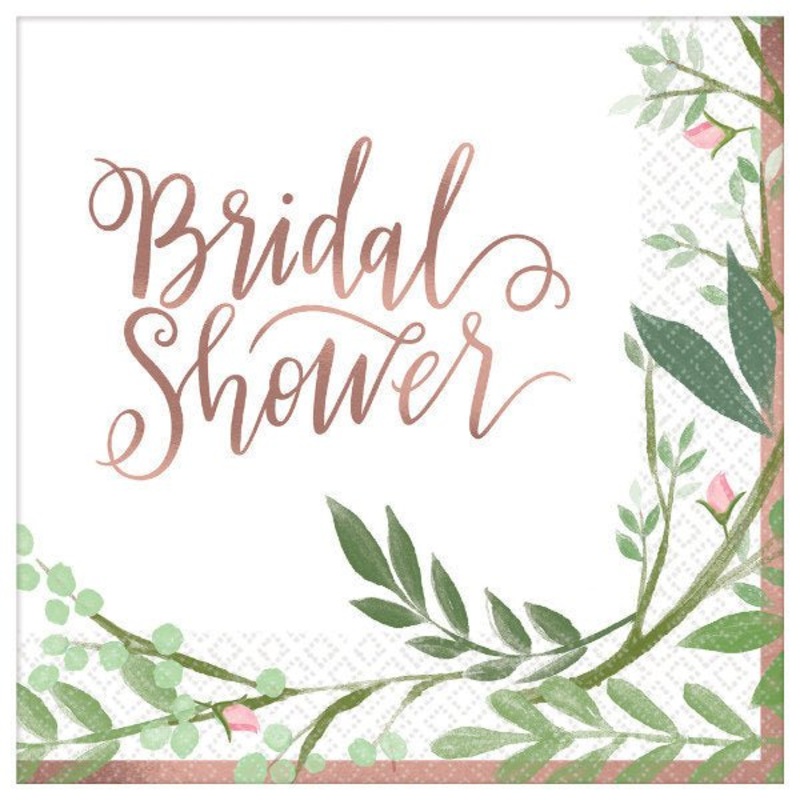 Greenery "Bridal Shower" Napkins