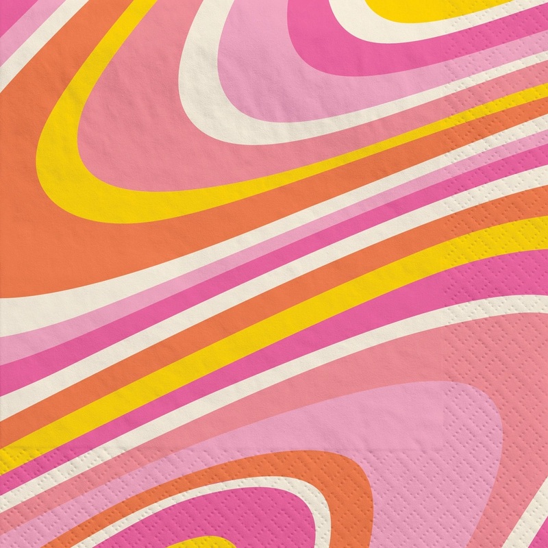 Groovy Swirl Napkins 40ct