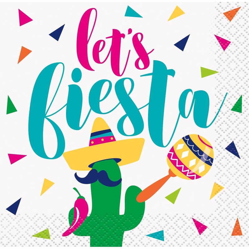 "Let's Fiesta" Party Napkins