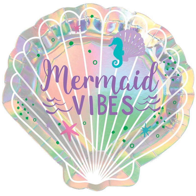 Mermaid Shell Plates "Mermaid Vibes"