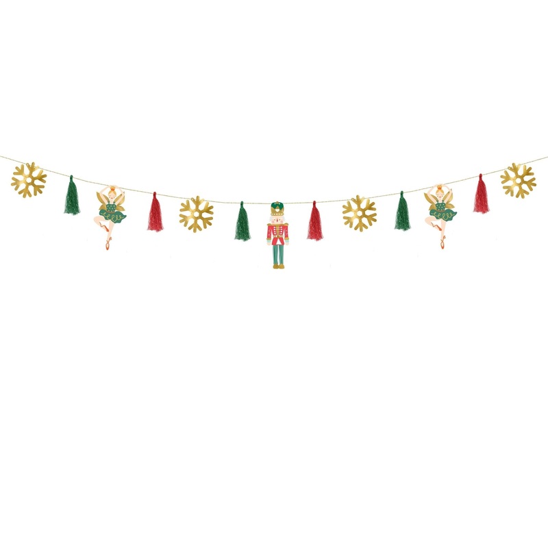 Nutcracker & Sugar Plum Fairy Holiday Banner
