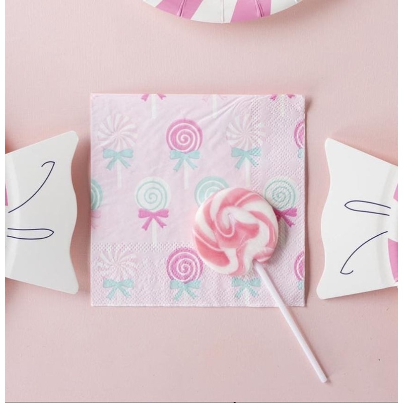 Pink Lollipop Napkins