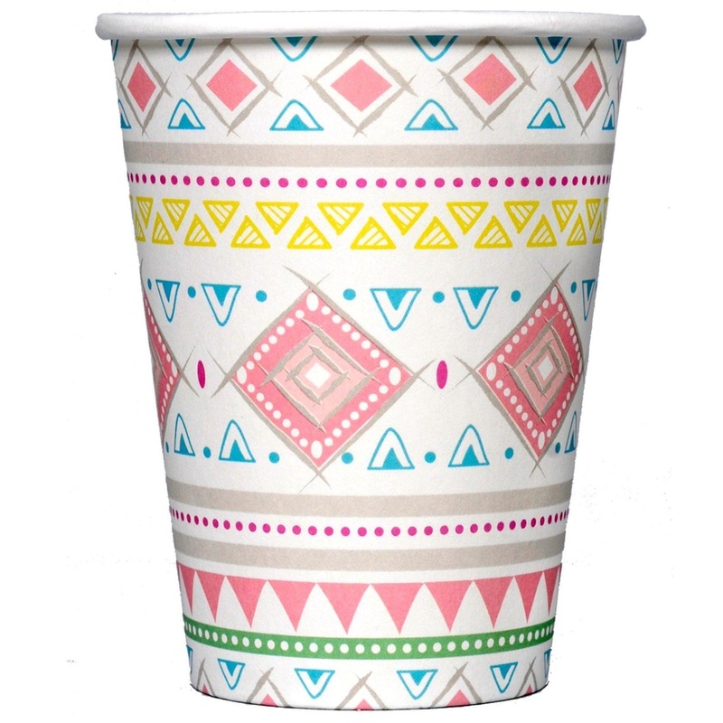 Pink Tribal Party Cups
