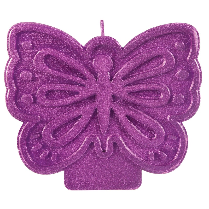Purple Butterfly Candle