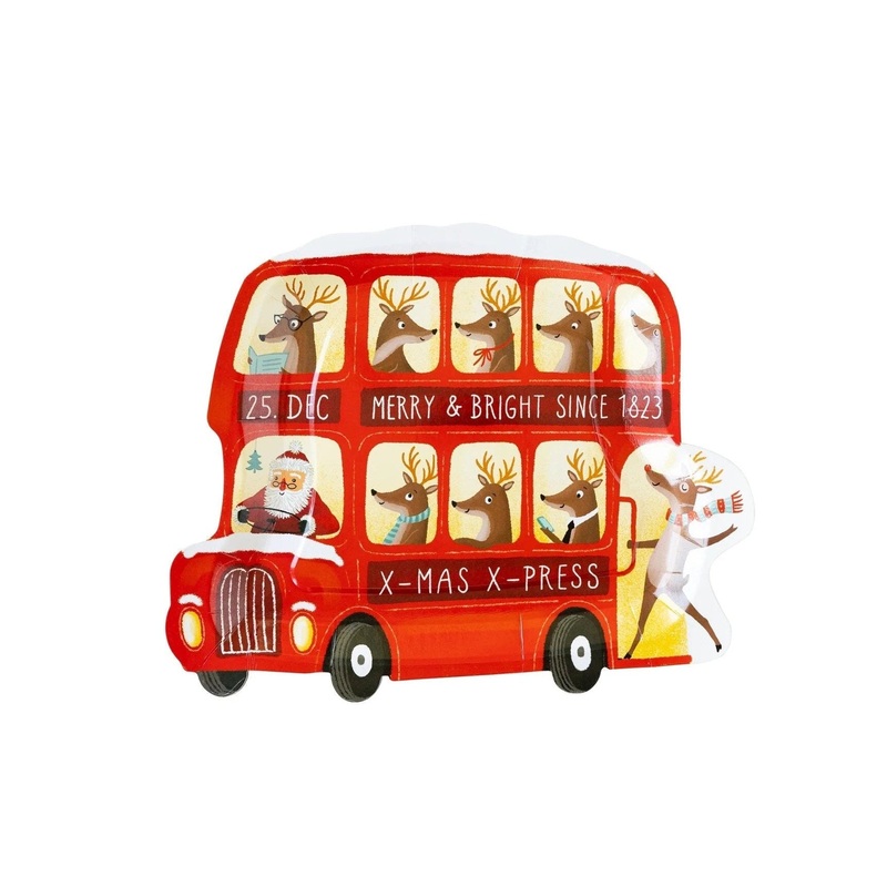 Reindeer X-Press Bus Party Plates