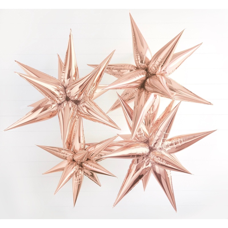 Rose Gold Starburst Balloon