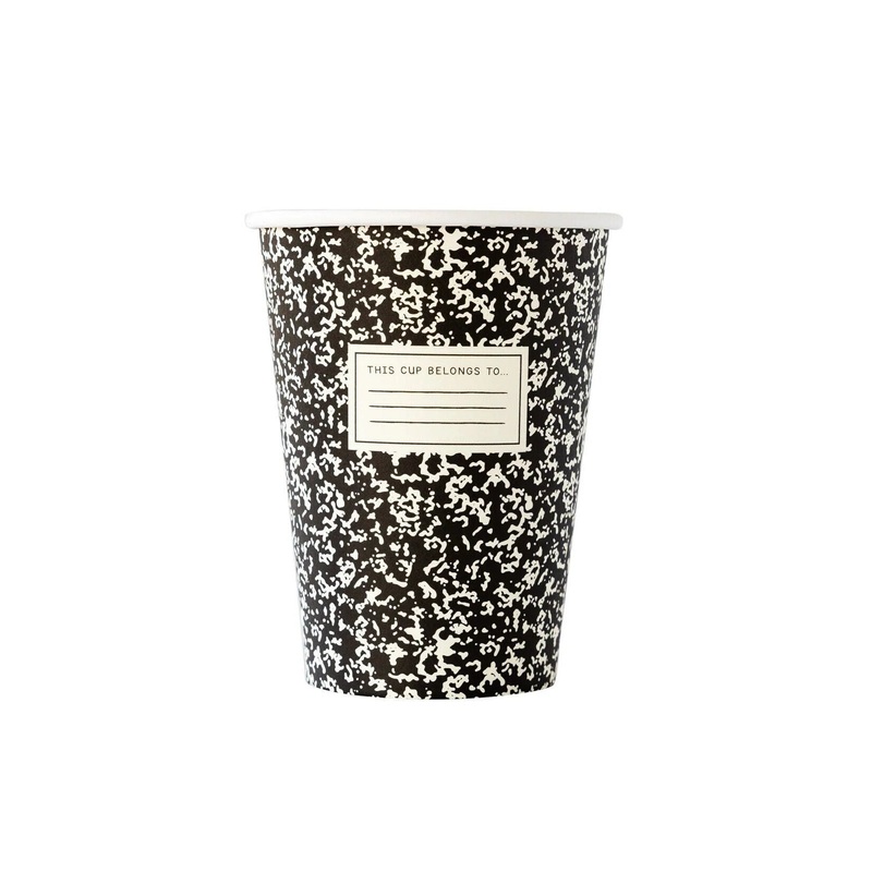 School Party Composition Paper Cups