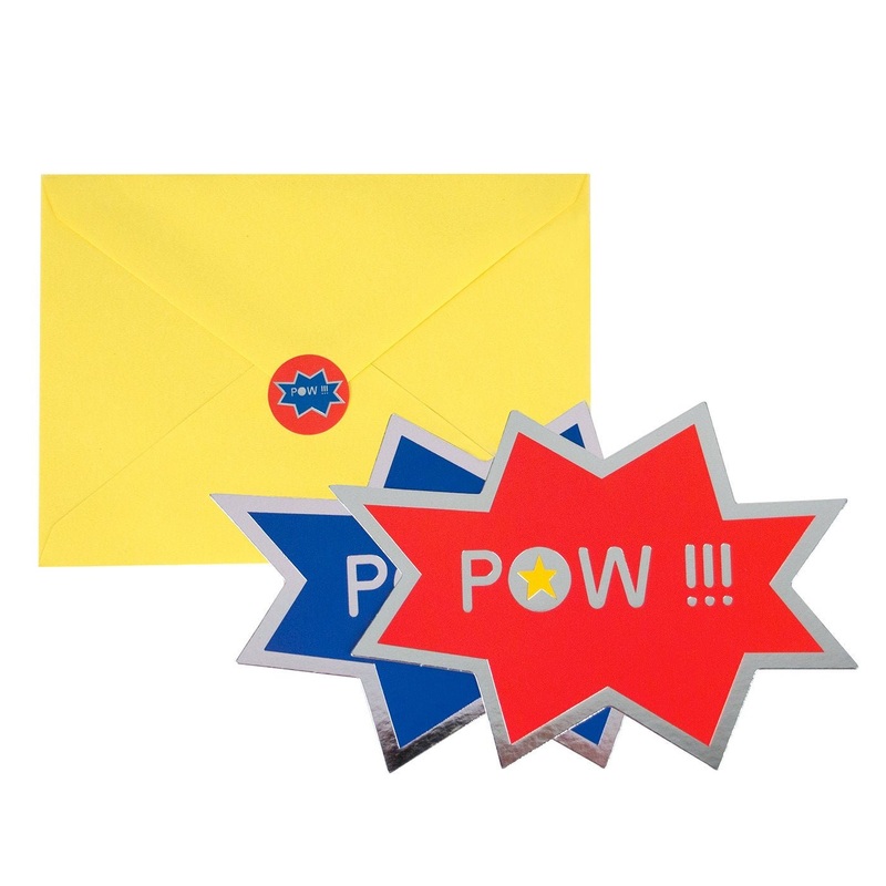 Superhero Party Invitations