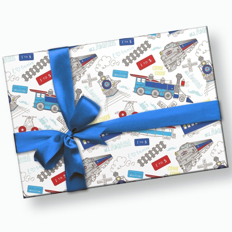 Train Wrapping Paper