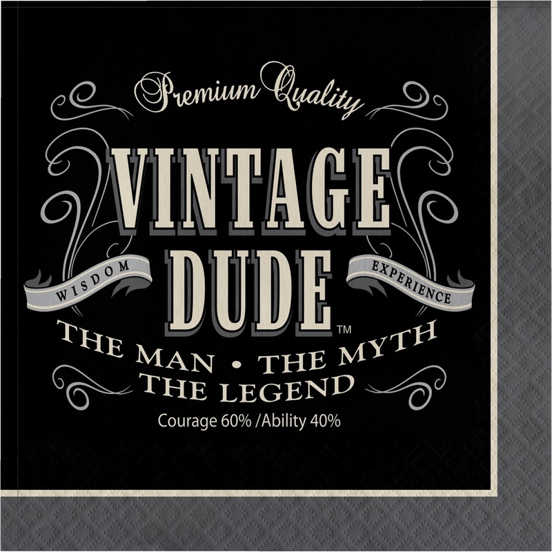 Vintage Dude Napkins