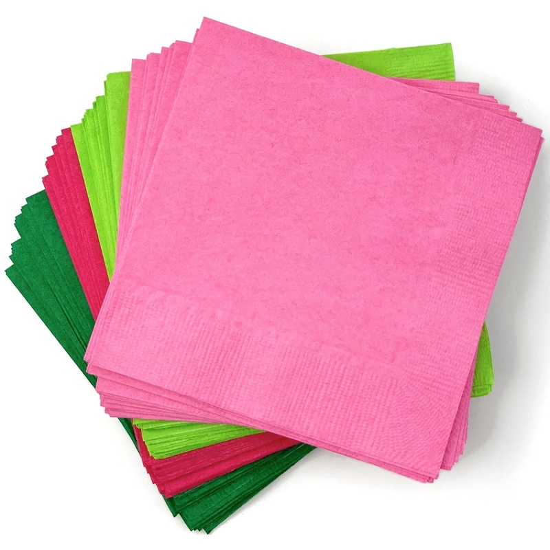 Watermelon Party Color Napkins