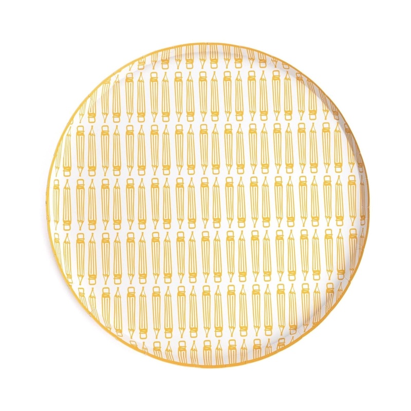 Yellow Pencil Party Plates