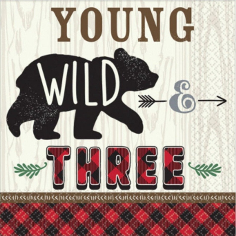 "Young Wild & Three" Napkins
