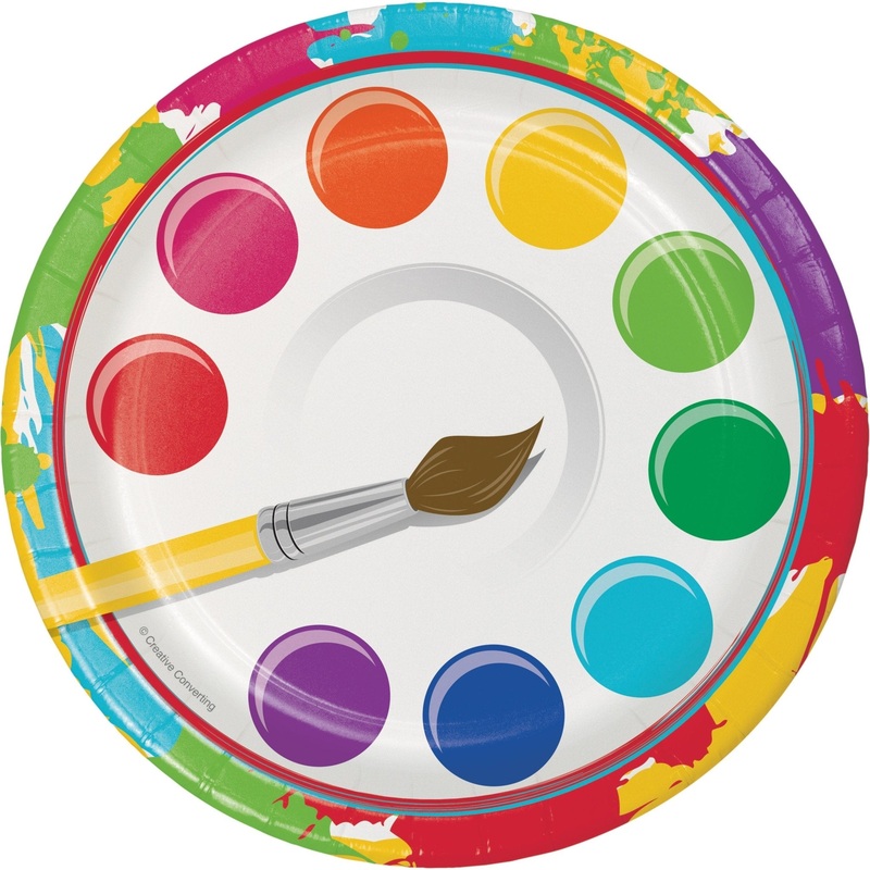 7" Art Palette Plates