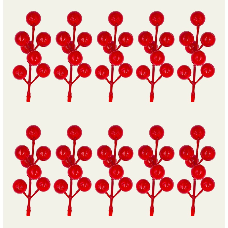 Berries for Christmas Decoration - 10 pcs
