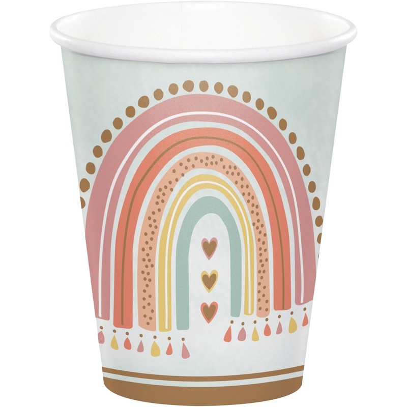 Boho Rainbow Party Cups