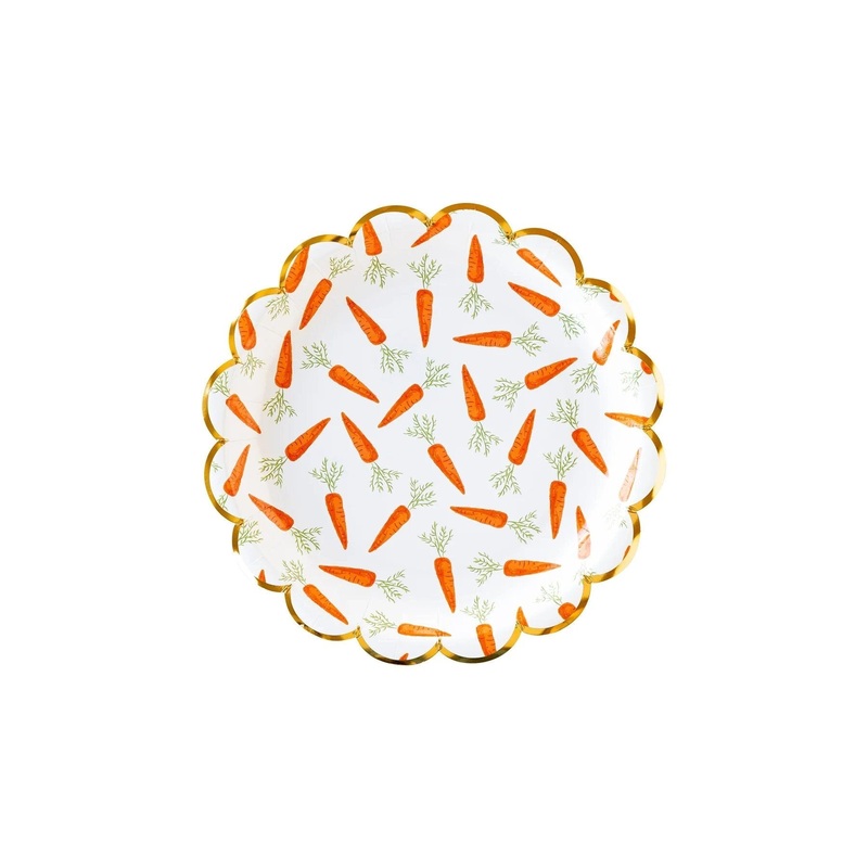 Carrot Party Dinner Plates 8ct