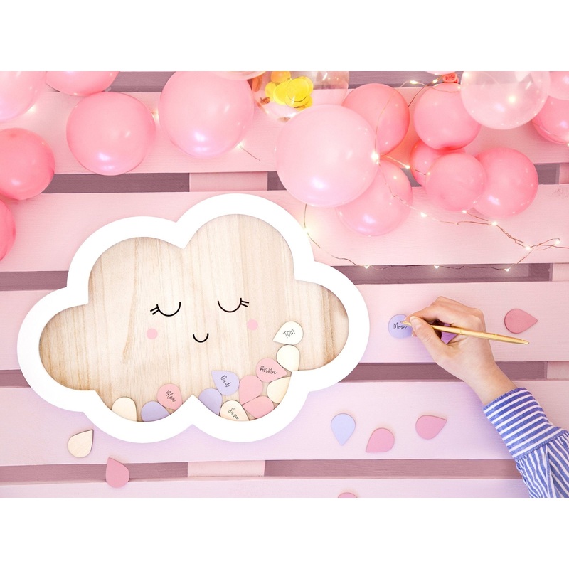Cloud Guest Book Frame