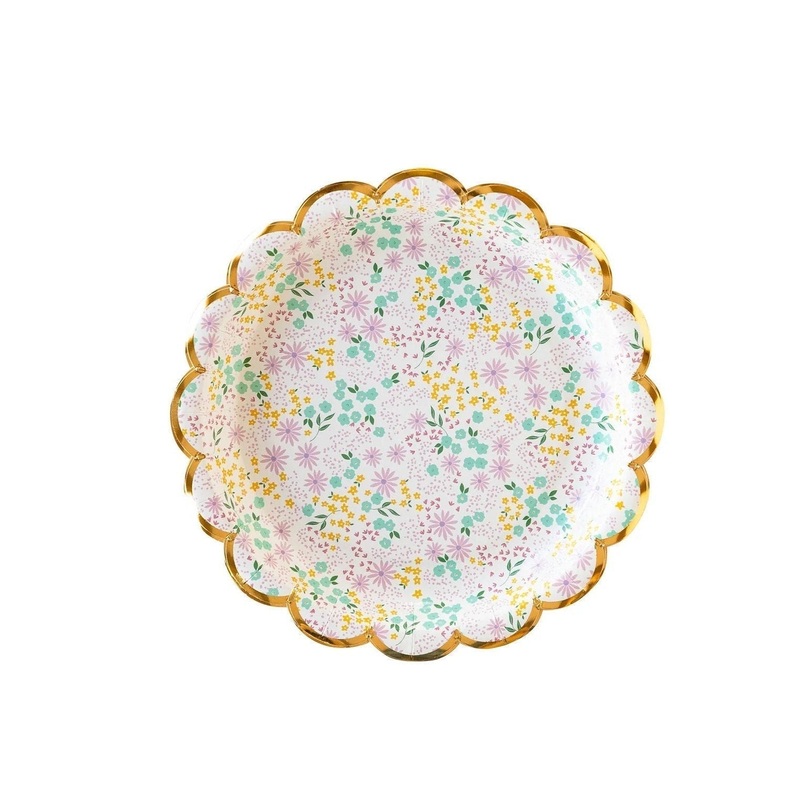 Floral Dessert Plates 8ct