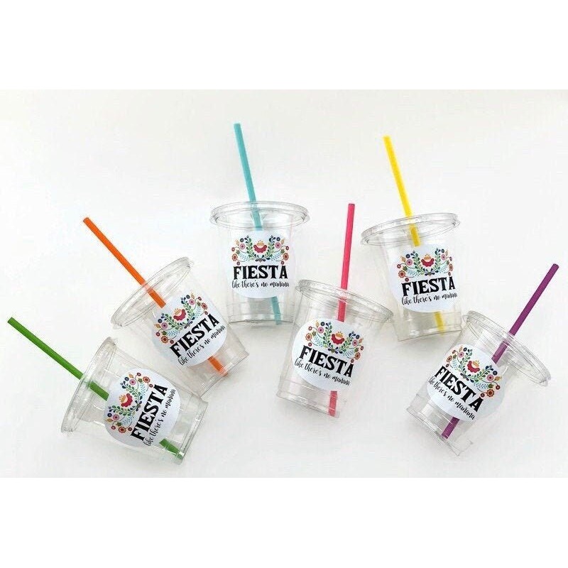 Floral Fiesta Plastic Cups 12ct