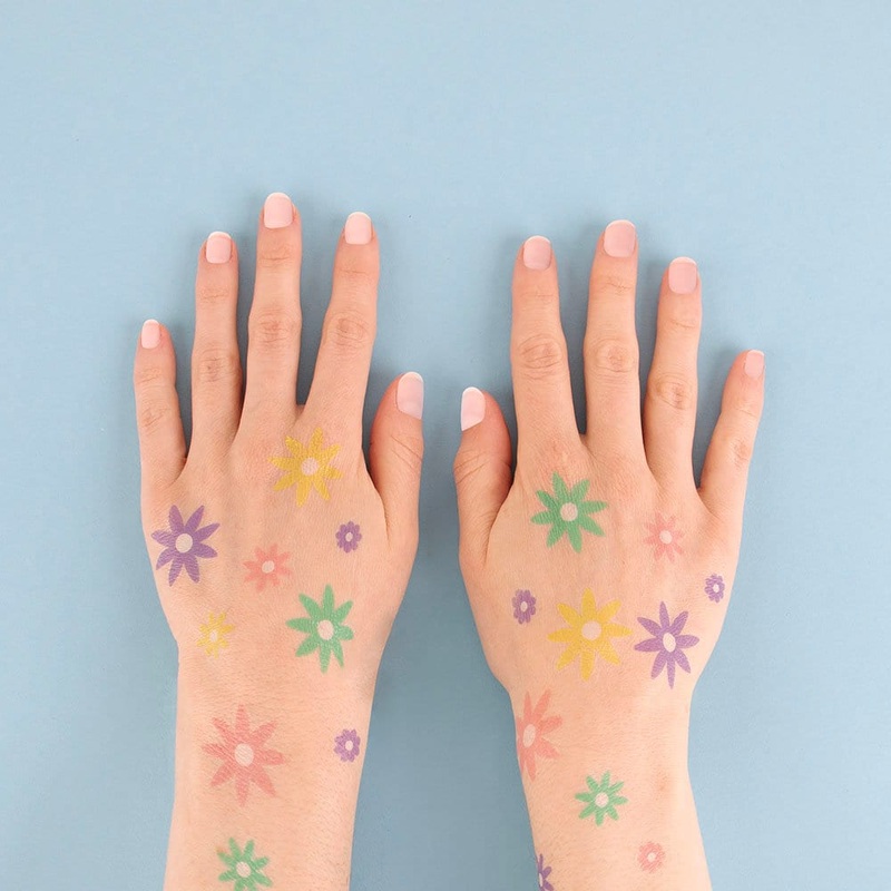 Flower Temporary Tattoos
